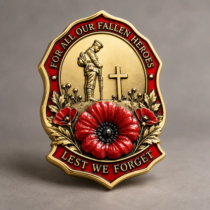 🎖️limited Edition Red Poppy Remembrance Brooch– For All Our Fallen Heroes🌺