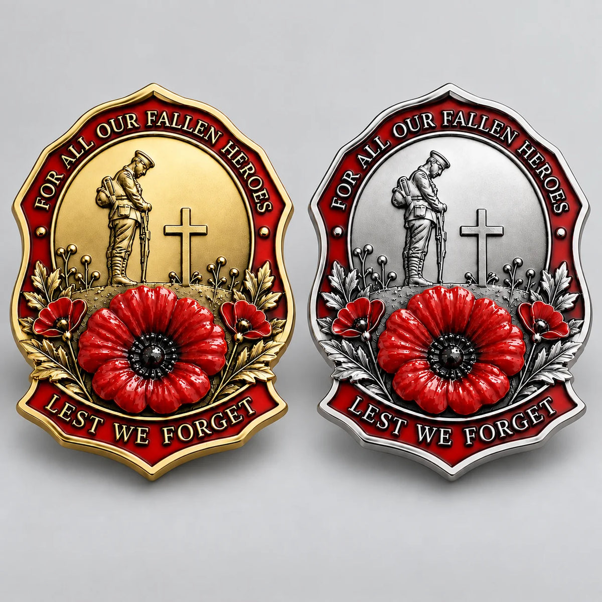 🎖️limited Edition Red Poppy Remembrance Brooch– For All Our Fallen Heroes🌺