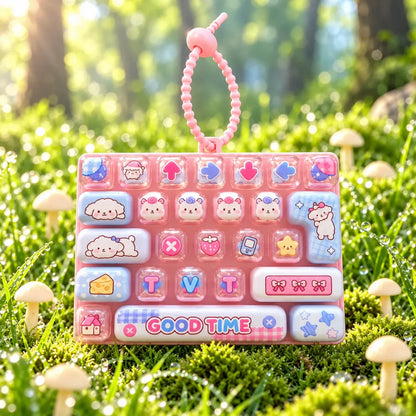 ⌨️ 26-Key Mini Fidget Keyboard Keychain™ – Cute Sensory Stress Relief Toy & Bag Charm