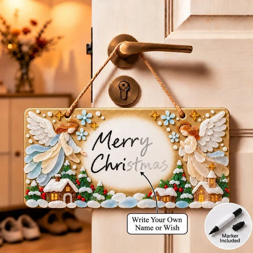 ⏳ Last Day 46% OFF – 🎄 Beginner-Friendly DIY Sea Glass Christmas Hanging Sign Kit | 8 Festive Designs with Handwritten Personalization ✍️