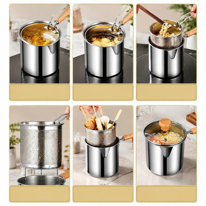 Stainless Steel Deep Fryer Set