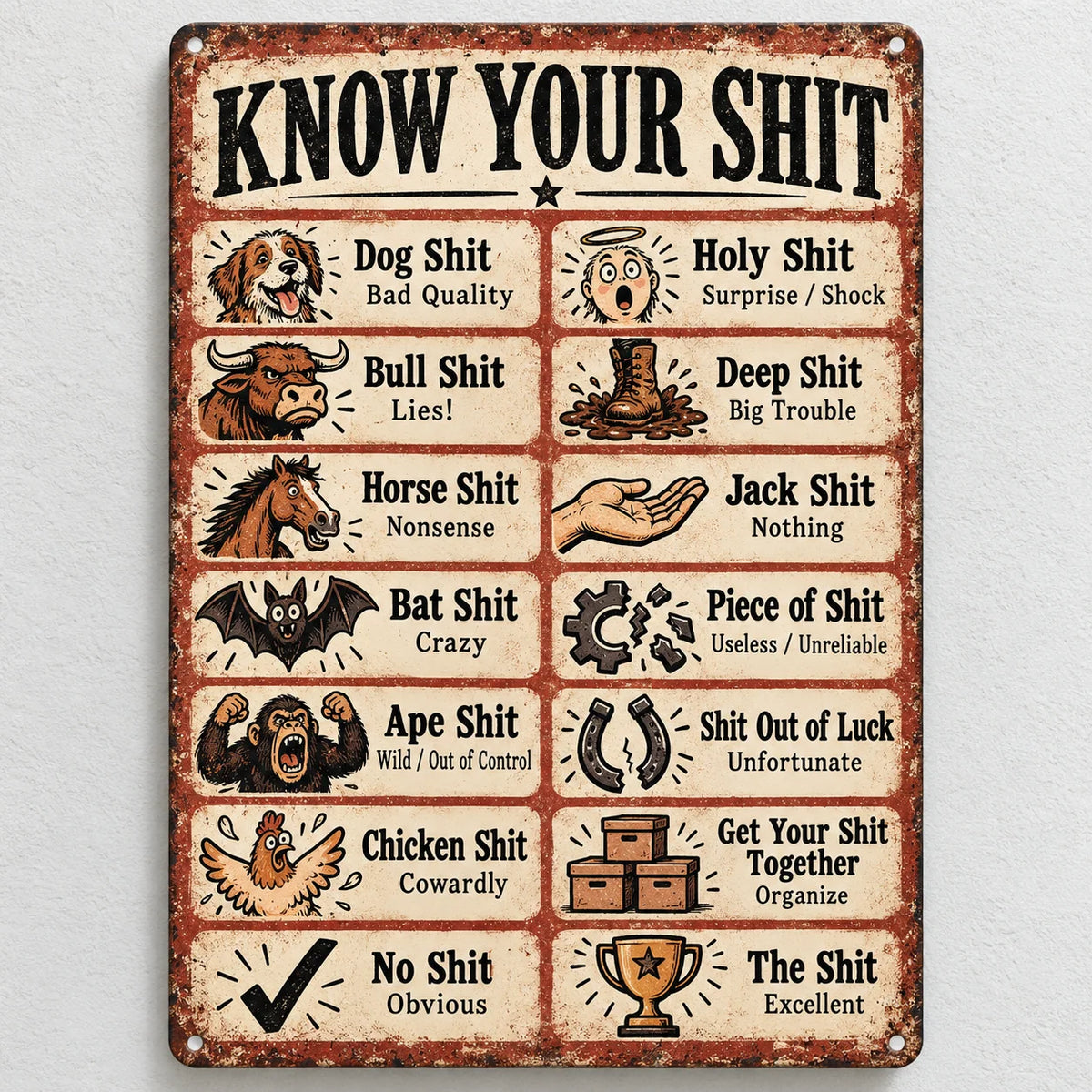 🎁Last Day 49% OFF - Funny Sayings Vintage Tin Sign