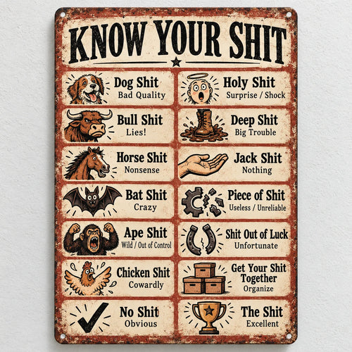 🎁Last Day 49% OFF - Funny Sayings Vintage Tin Sign