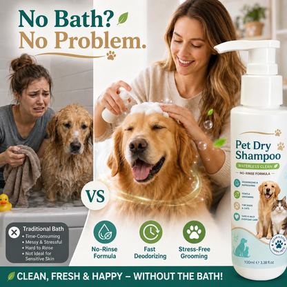 Rinse-Free Pet Shampoo Mousse
