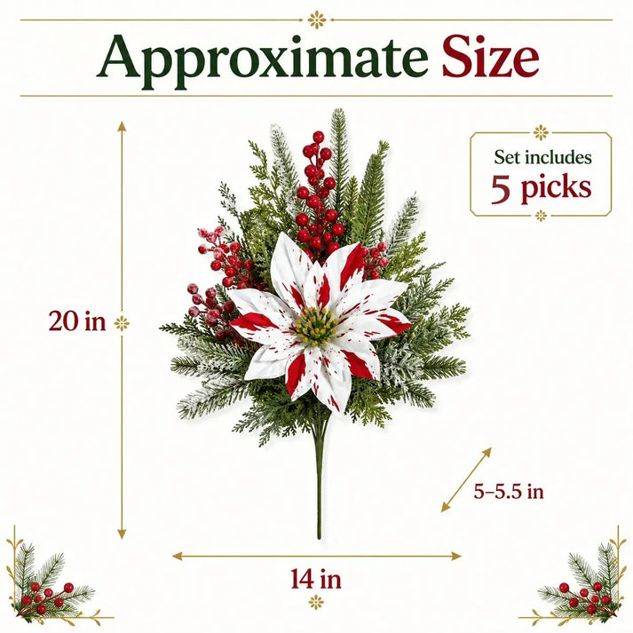 🌸☀️ Timeless Beauty, Zero Maintenance — Christmas Poinsettia Planter Inserts