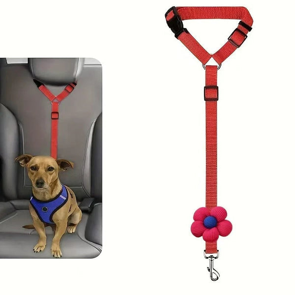 2-in-1 Dog Car Seat Belt& Walking Leash
