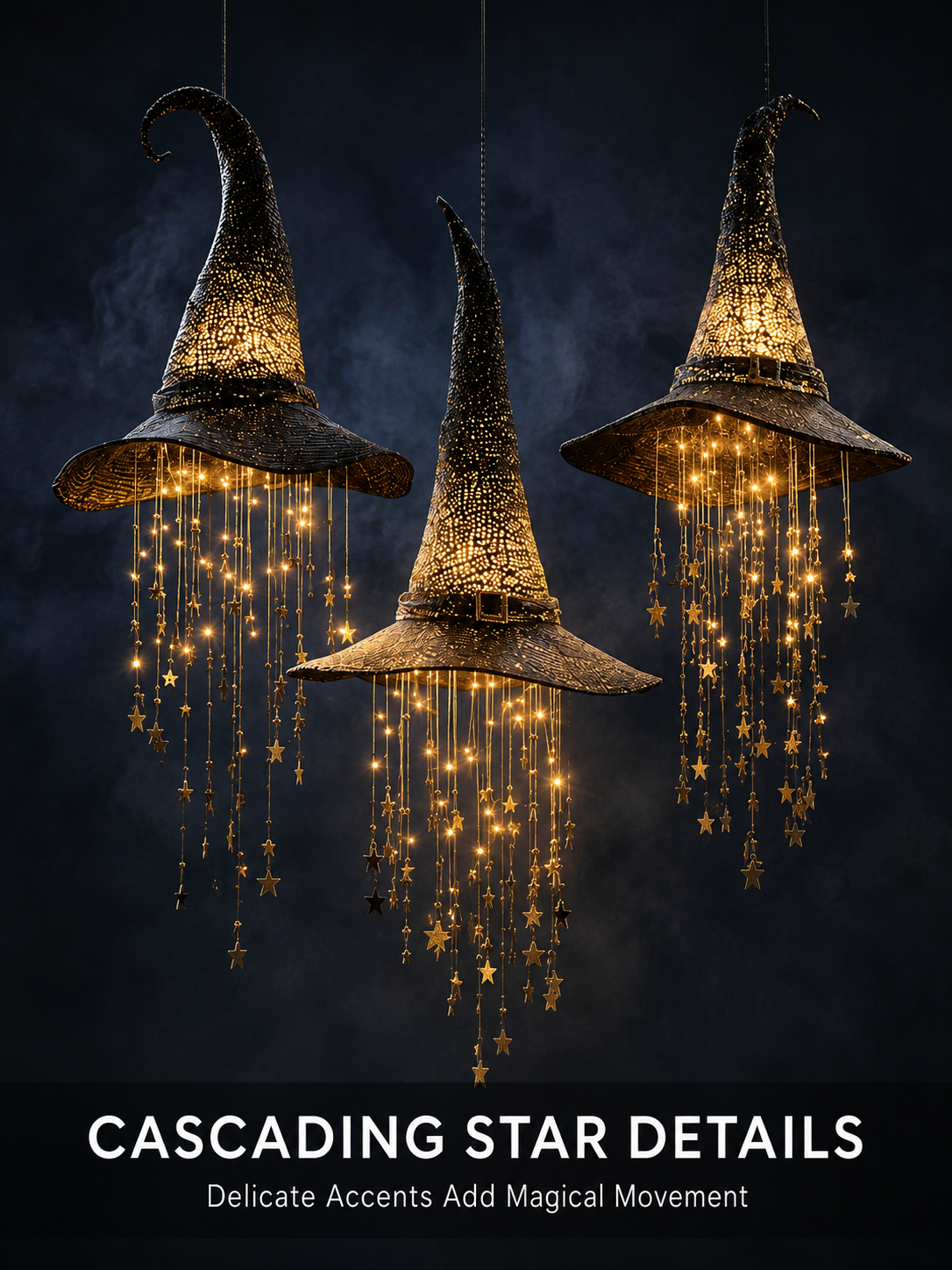 ✨ 50% OFF TODAY 🎃 Lighted Witch Hat Hanging Chime