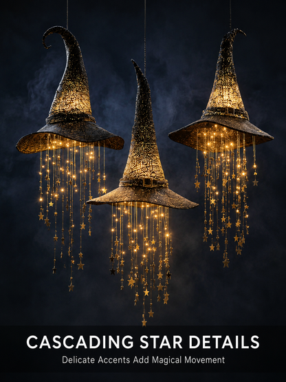 ✨ 50% OFF TODAY 🎃 Lighted Witch Hat Hanging Chime