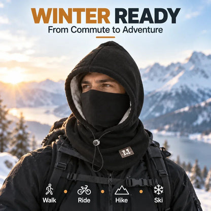 Winter Fleece Balaclava Hood- 3-in-1 Face & Neck Gaiter