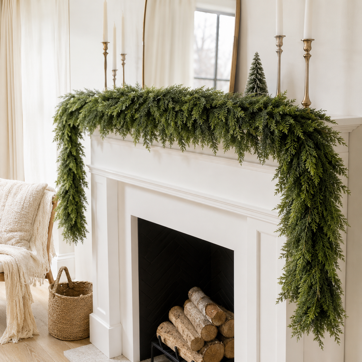Faux Cedar Garland