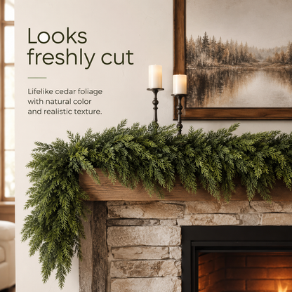 Faux Cedar Garland