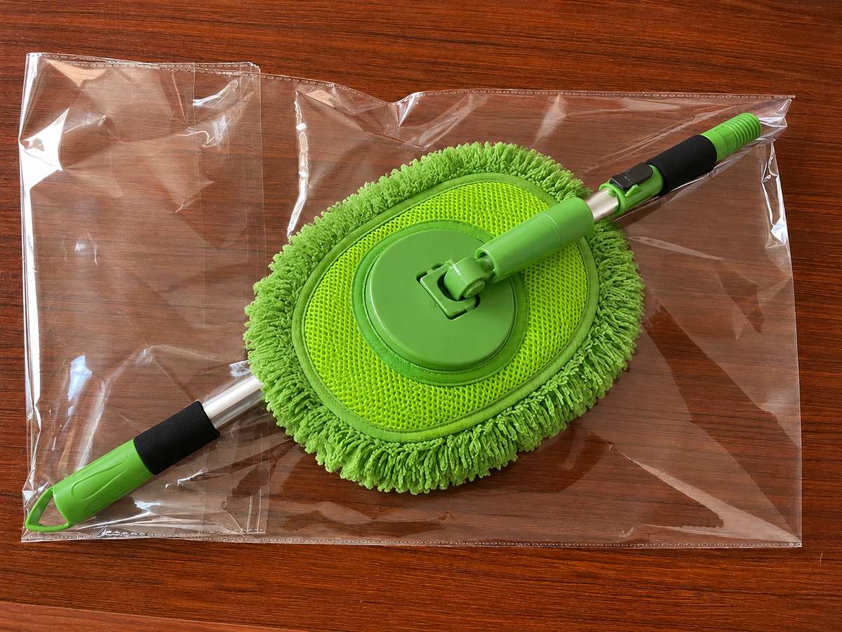 🎉⏳Time-Limited Special⏰Durable Aluminum Long Handle Telescopic Car Wash Mop – Soft Microfiber, Scratch-Free & Adjustable Length ✨