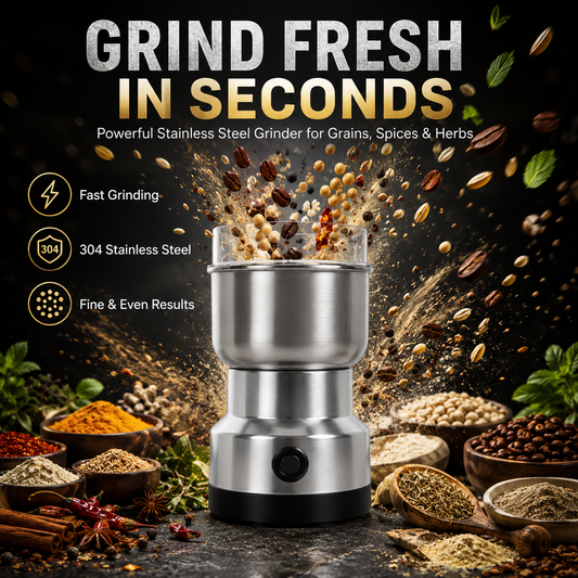 🔥HOT SALE SAVE 50%-💥 High-Speed Stainless Steel Grain Grinder