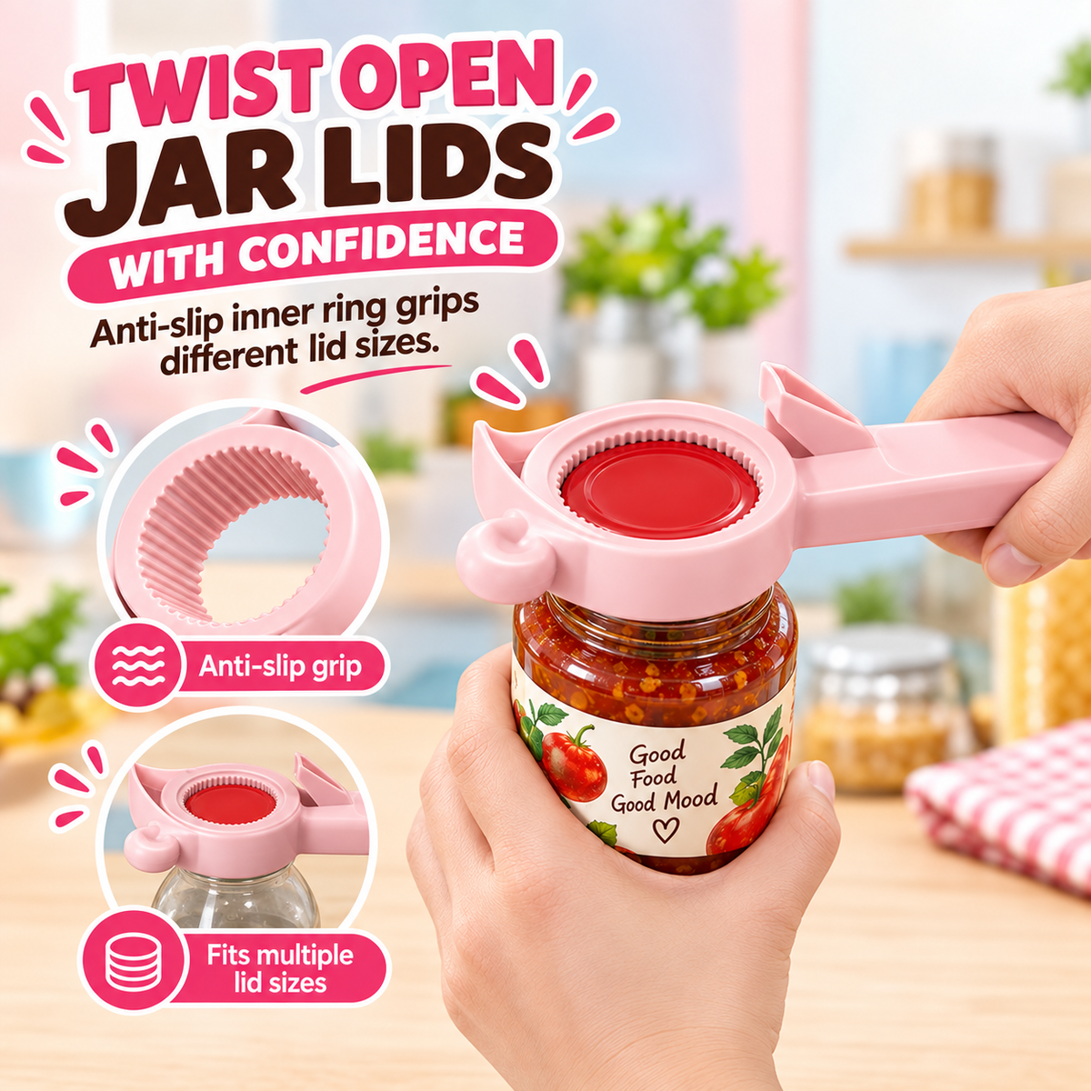 Opener Bear 4-in-1Jar & Bottle