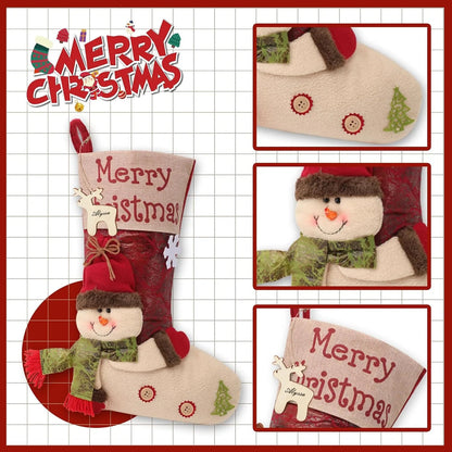 Personalized Christmas Stocking with 3D Character – 3 Designs