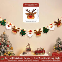 Joy Garland with String Lights