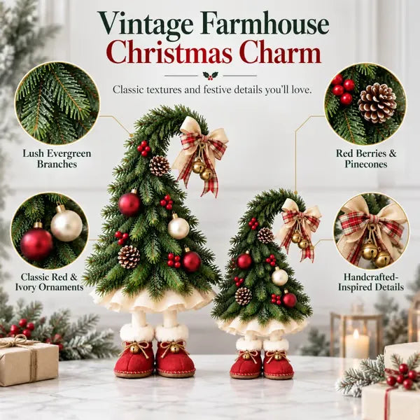 Whimsical Christmas Elf Tree Topper with Red Boots – Bring Holiday Magic Home