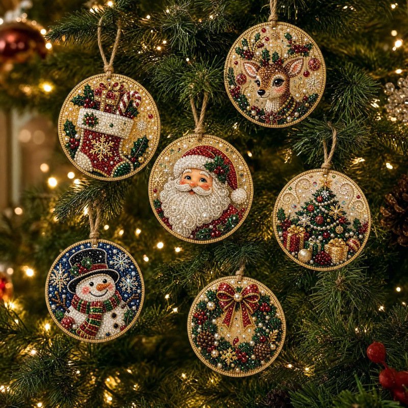 Christmas DIY Diamond Painting Ornaments