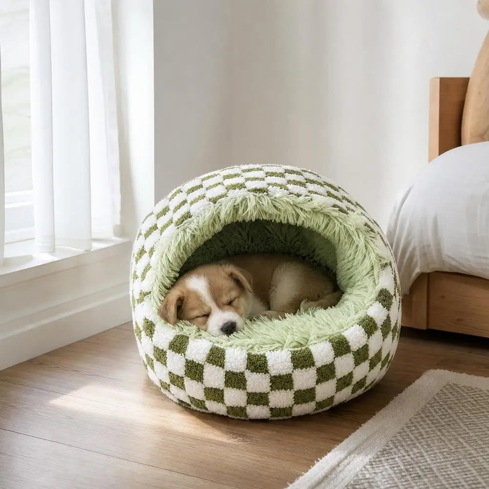 Hooded Plush Cat Cave 🐱☁️