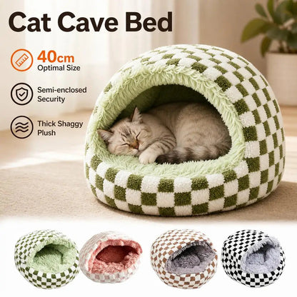 Hooded Plush Cat Cave 🐱☁️