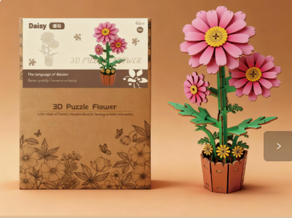 3D Wooden Flower Puzzle -BUY 1 GET 1 FREE