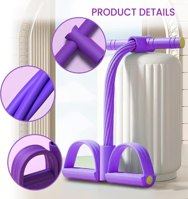 Multi-functional Pedal Resistance Band Trainer – Portable Foot Pedal Fitness Equipment