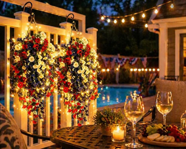 ✨Celebrate America’s 250th Anniversary with Patriotic Hanging Flower Baskets