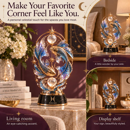 🔥HOT SALE🔥 49% OFF – 🌙 Celestial Zodiac Sculpture | 12 Jewel-Like Zodiac Designs with Golden Details ✨