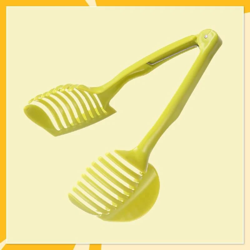 Creative Kitchen Slice Cutting Tool, Food‑Grade Aluminum Alloy Hand‑Held Slicer, Quick Slicing Holder