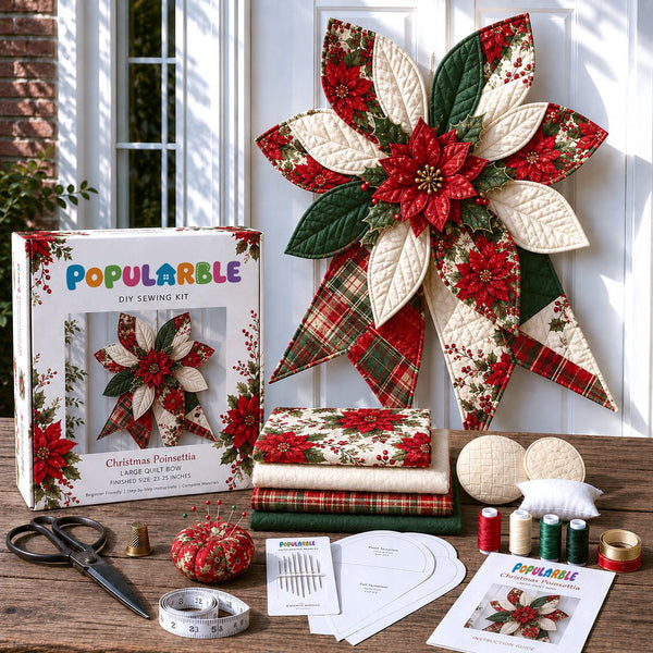🔥✨Large Patchwork Bow Sewing Kit (Beginner-Friendly)