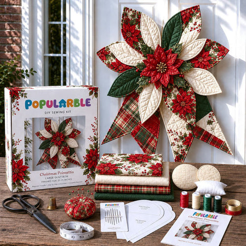 🔥✨Large Patchwork Bow Sewing Kit (Beginner-Friendly)
