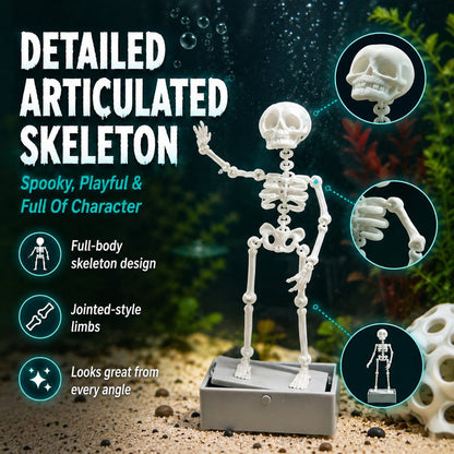 Air-Driven Dancing Skeleton Aquarium Ornament💀