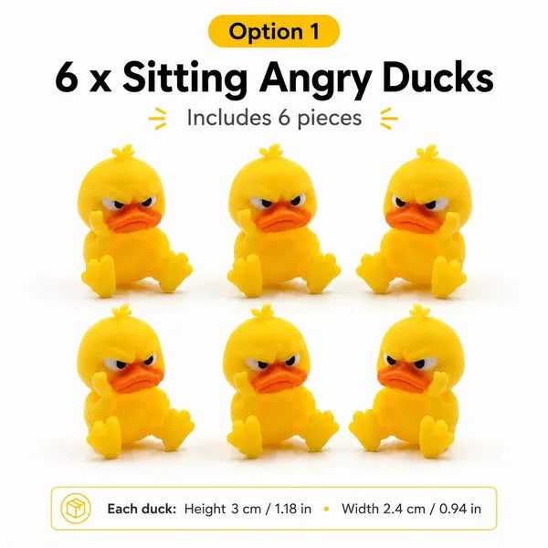 😠 Angry Duck Desk Figurine – Add a cheeky touch to your workspace! 🐥