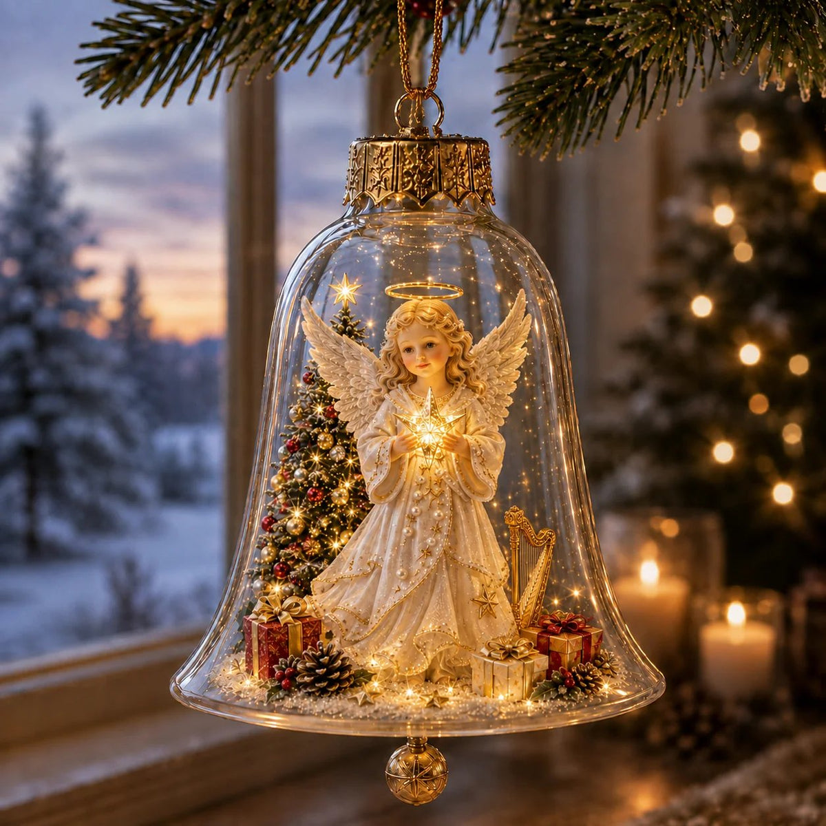 🔥Limited time 48% OFF -✨🎄 Glowing Christmas Story Ornament – Light-Up Mini Holiday Scene