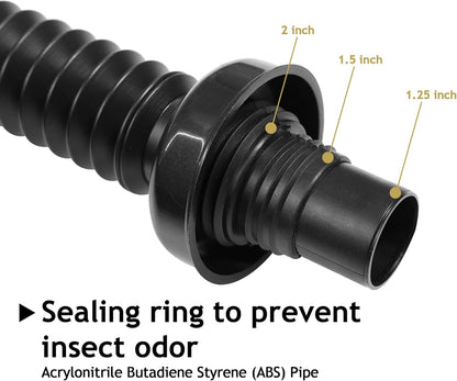 🚰 Bathroom Sink Drain Kit with Flexible Anti-Odor P-Trap