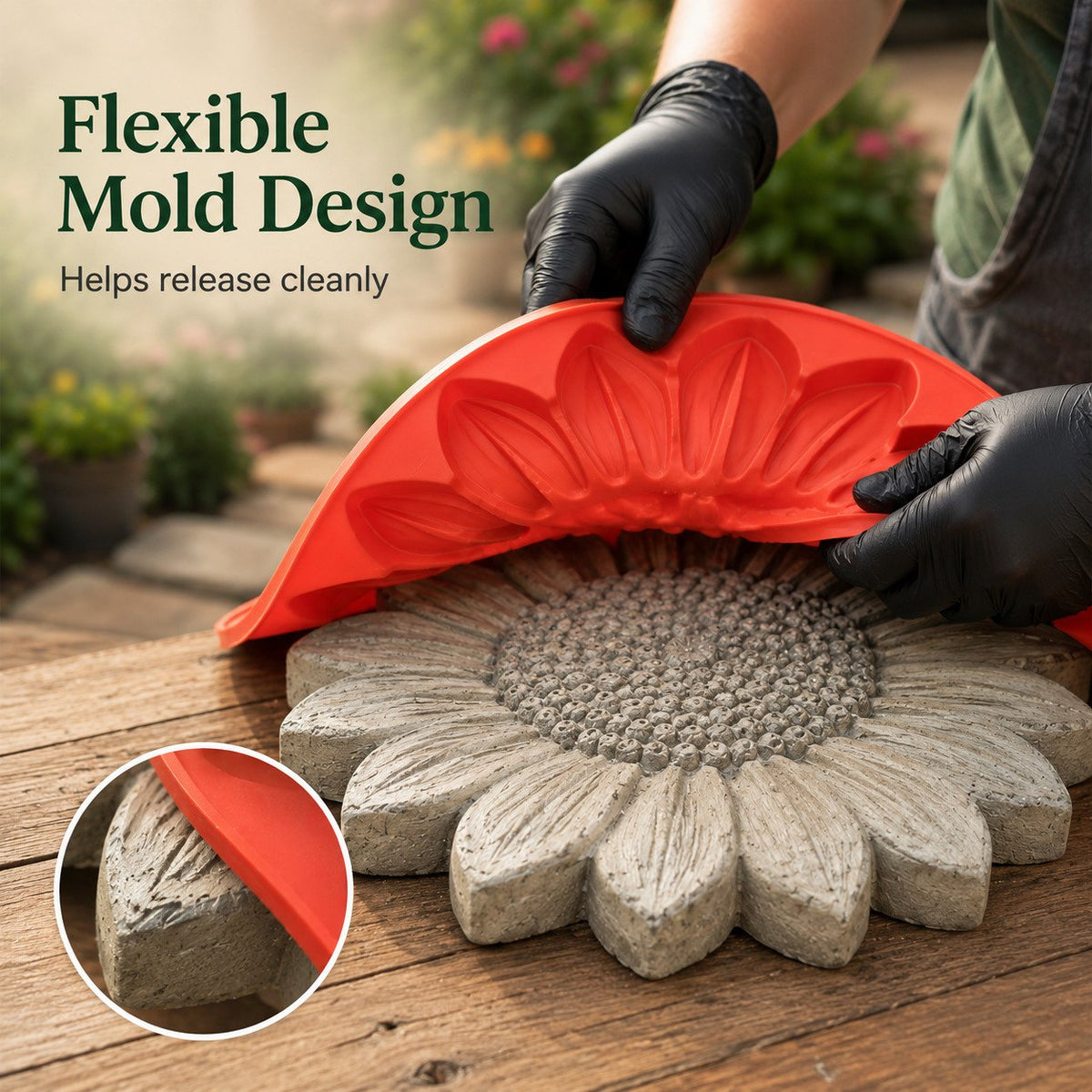 💥 LAST DAY 49% OFF🌻 Reusable Sunflower Stepping Stone Mold