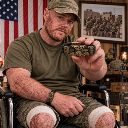 🇺🇸 100% Handmade DD-214 Veteran Honor Bracelet – A Meaningful Tribute to Military Service & Sacrifice 🎖️