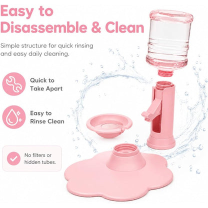 Automatic Gravity Water Dispenser For Pets – Elevated Refill Design
