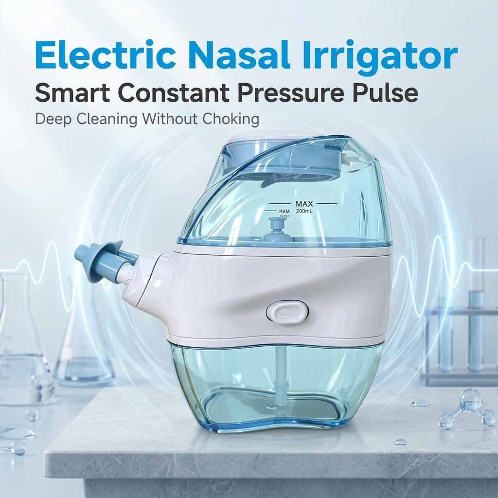👃 Electric Positive & Negative Pressure Nasal Irrigator | Gentle Nasal Wash