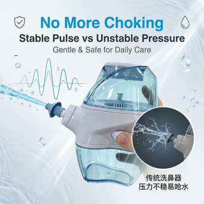 👃 Electric Positive & Negative Pressure Nasal Irrigator | Gentle Nasal Wash