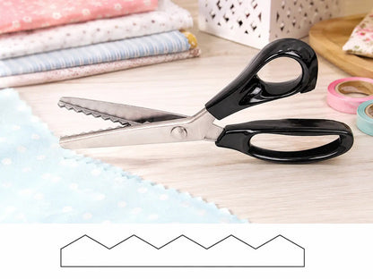 StainlessSteel Pinking Shears -Sharp Zig Zag FabricScissors