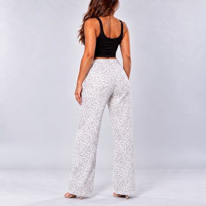 Mid-Low Rise Stretch Wide-Leg Jeans