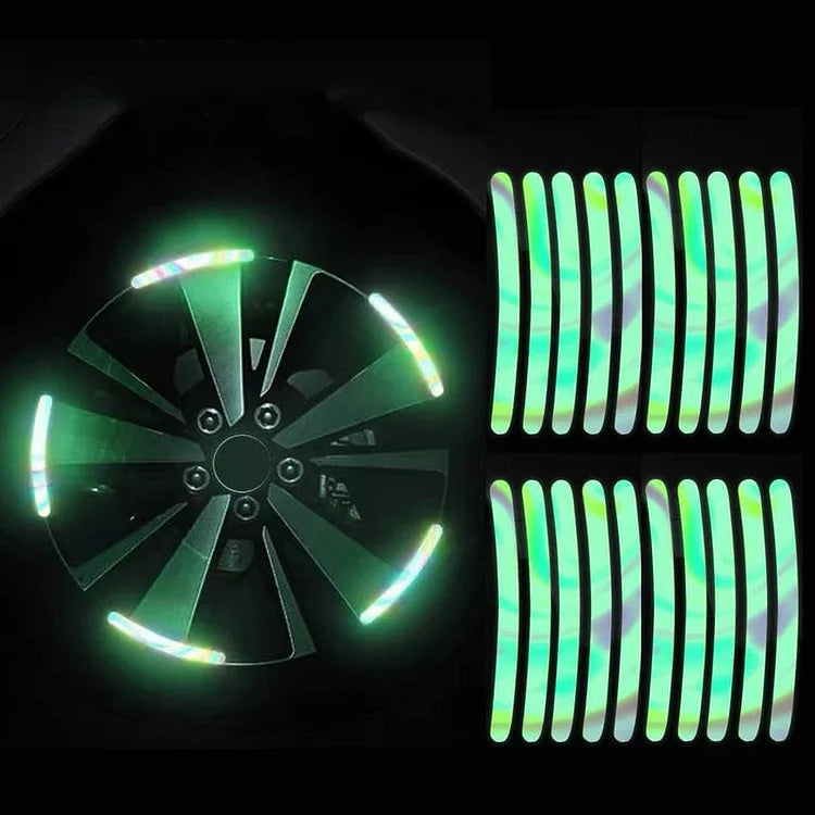 💕Buy 1 Get 1 Free🎁🚗Popular Fluorescent Car Wheel Hub Tag