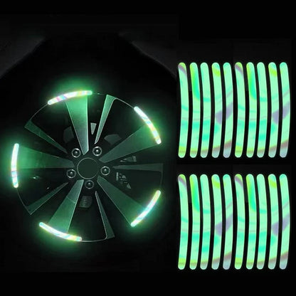 💕Buy 1 Get 1 Free🎁🚗Popular Fluorescent Car Wheel Hub Tag