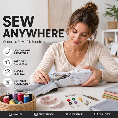 ⏳Limited-time 50% off⏰Mini Electric Sewing Machine – Lightweight, Portable & Easy to Use! 🧵