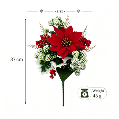 🌸☀️ Timeless Beauty, Zero Maintenance — Christmas Poinsettia Planter Inserts