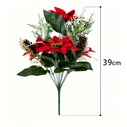 🌸☀️ Timeless Beauty, Zero Maintenance — Christmas Poinsettia Planter Inserts