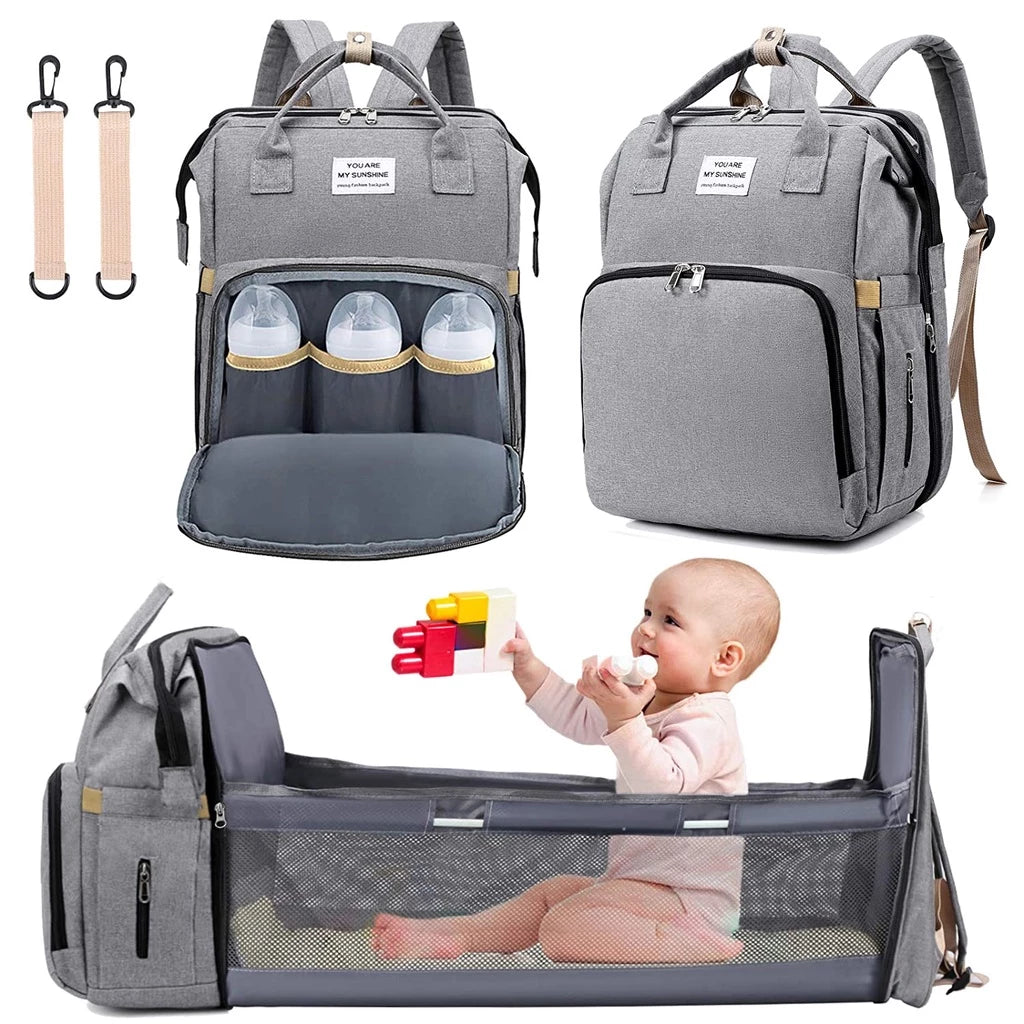 🎉 Black Friday Sale Starts Early✨All-in-One Diaper Bag & Portable Baby Bed Travel Set