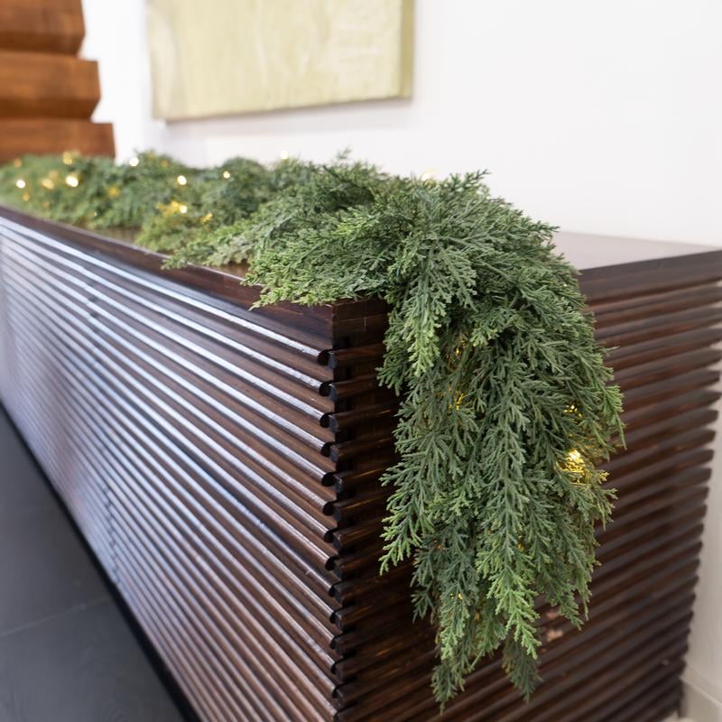 🏆 2026 HOT SALE 💥 6FT Pre‑lit Christmas Cedar Garland