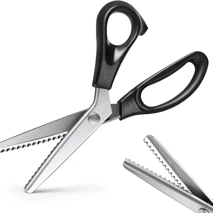 StainlessSteel Pinking Shears -Sharp Zig Zag FabricScissors